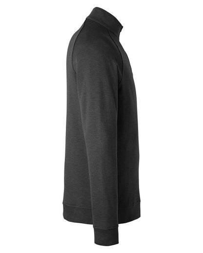 Devon & Jones Men's New Classics® Charleston Quarter-Zip Pullover DG481 #color_Black Melange
