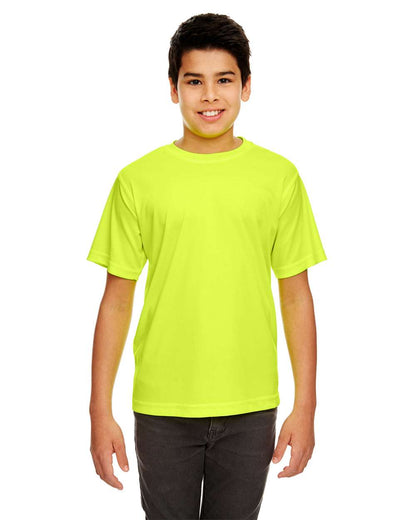 UltraClub Youth Cool & Dry Sport Performance Interlock T-shirt 8420Y #colormdl_Bright Yellow