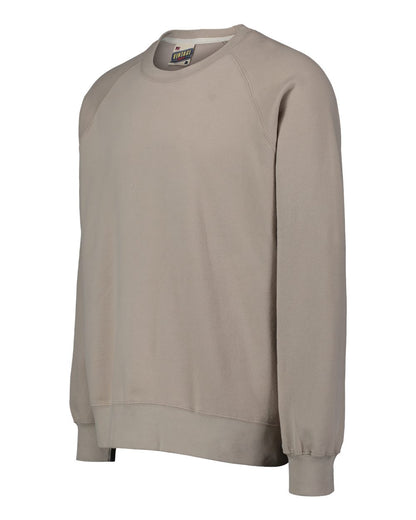 MV Sport Men's Vintage Fleece Raglan Crewneck Sweatshirt 17116 #color_Atmosphere