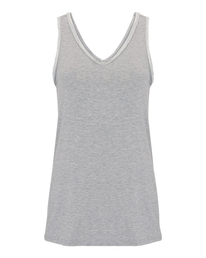 Boxercraft Women's Bamboo V-Neck Tank Top BW2504 #color_Oxford Heather