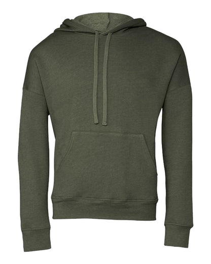 BELLA + CANVAS Sponge Fleece Drop Shoulder Hoodie 3729 #color_Military Green