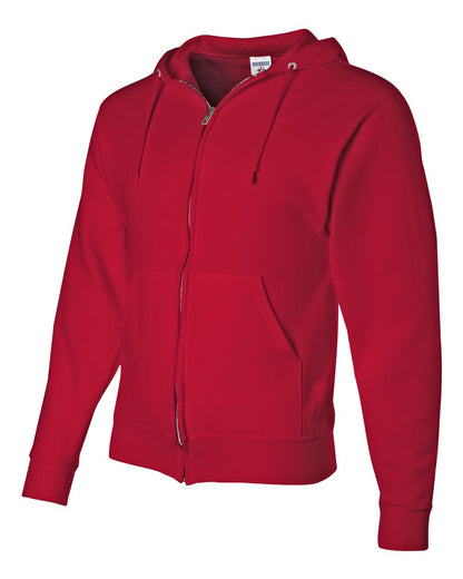 JERZEES Unisex NuBlend® Full-Zip Hooded Sweatshirt 993MR #color_True Red