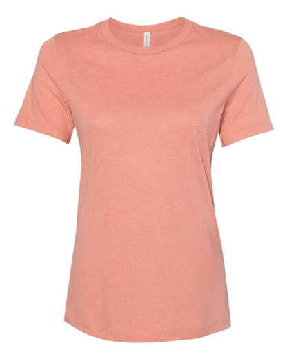 BELLA + CANVAS Women’s Relaxed Fit Heather CVC Tee 6400CVC #color_Heather Sunset