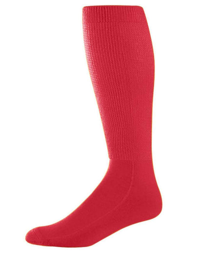 Augusta Sportswear Wicking Athletic Socks 6085 #color_Red