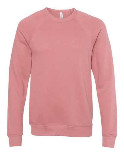 BELLA + CANVAS Sponge Fleece Raglan Crewneck Sweatshirt 3901 #color_Mauve