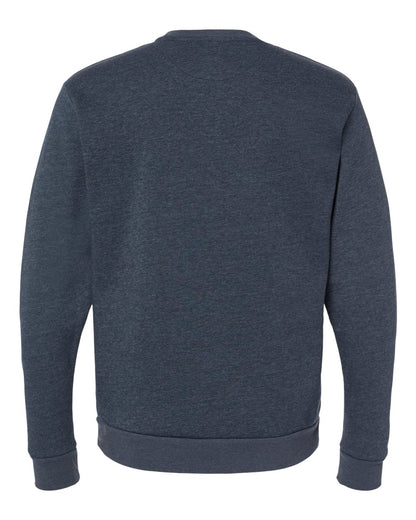 Next Level Malibu Crewneck Sweatshirt 9002 #color_Heather Midnight Navy