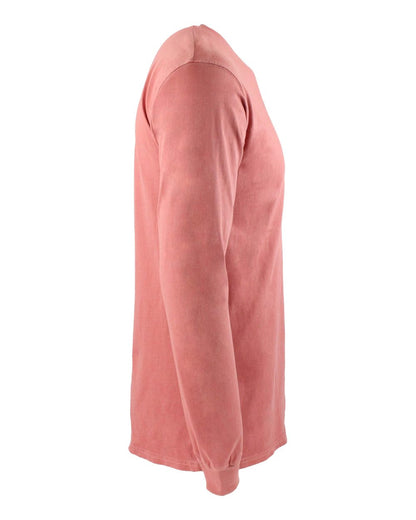 Next Level Unisex Inspired Dye Long Sleeve Pocket T-Shirt 7451 #color_Guava