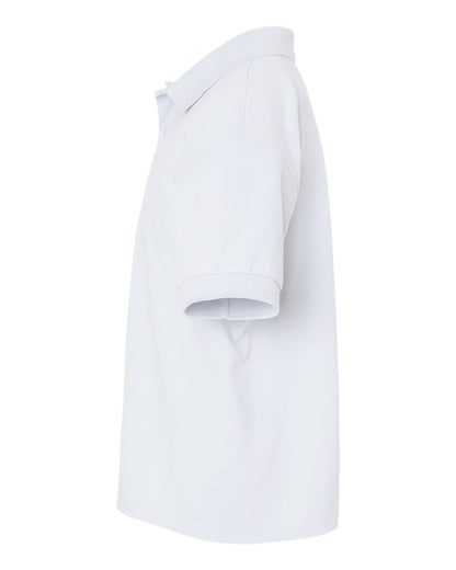 Gildan Youth DryBlend® Jersey Polo 8800B #color_White