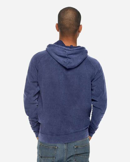 Lane Seven Unisex Vintage Raglan Hooded Sweatshirt LST004 #colormdl_Vintage Denim