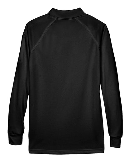Harriton Women's Advantage Long Sleeve Tactical Polo M211LW #color_Black