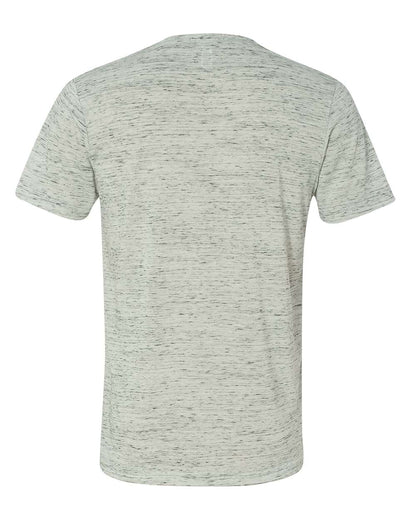 BELLA + CANVAS Unisex Textured Jersey V-Neck Tee 3655 #color_White Marble