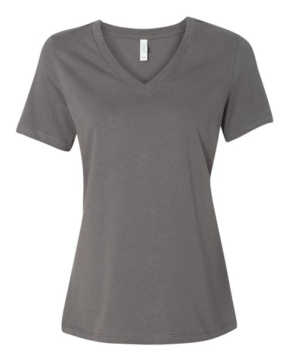 BELLA + CANVAS Women’s Relaxed Jersey V-Neck Tee 6405 #color_Asphalt