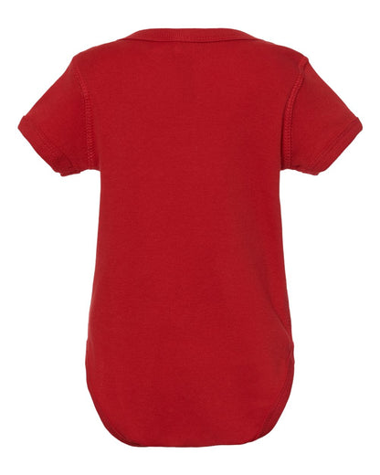 Rabbit Skins Infant Baby Rib Bodysuit 4400 #color_Red