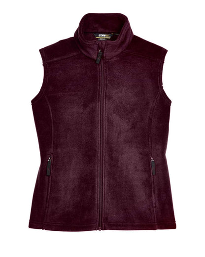 CORE365 Women's Journey Fleece Vest 78191 #color_Burgundy