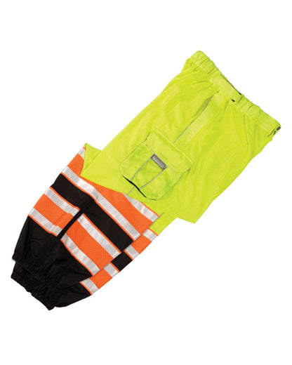 Kishigo Men's Premium Brilliant Series® Ultimate Reflective Mesh Pants 3173 #color_Lime