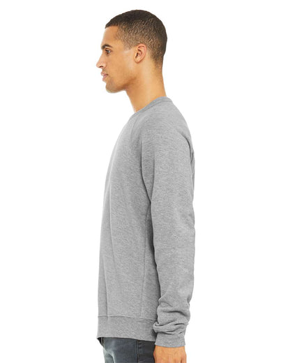 BELLA + CANVAS Unisex Sponge Fleece Raglan Crewneck Sweatshirt 3901 #colormdl_Athletic Heather
