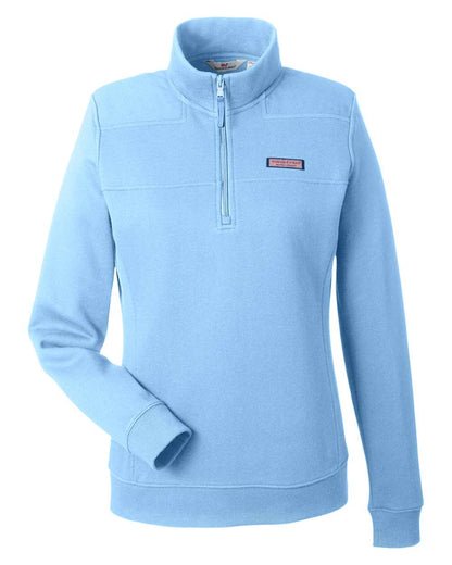 vineyard vines Women’s Collegiate Shep Quarter-Zip Sweatshirt K002795 #color_Jake Blue