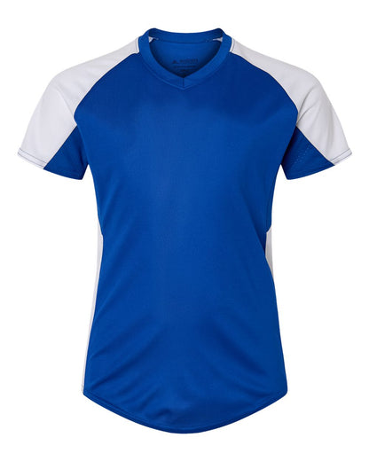Augusta Sportswear Girls' Cutter Jersey 1523 #color_Royal/ White