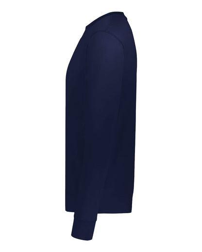 Holloway Unisex Eco Revive™ Ventura Soft Knit Crewneck Sweatshirt 223503 #color_Navy