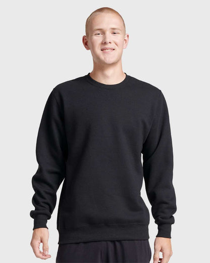 JERZEES Unisex Eco™ Premium Blend Ring-Spun Crewneck Sweatshirt 701MR #colormdl_Black Ink