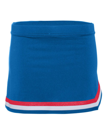 Augusta Sportswear Girls' Pike Skirt 9146 #color_Royal/ Red/ White