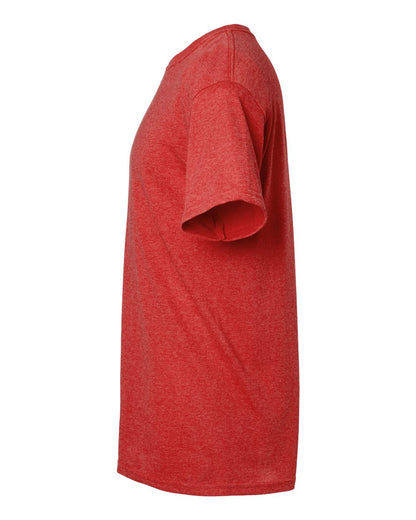 M&O Men's Gold Soft Touch T-Shirt 4800 #color_Heather Red