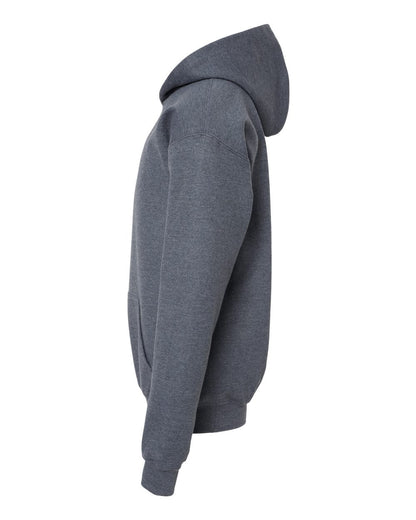 Gildan Softstyle® Youth Midweight Hooded Sweatshirt SF500B #color_Dark Heather