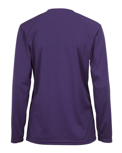 Badger Women's B-Core Long Sleeve T-Shirt 4164 #color_Purple