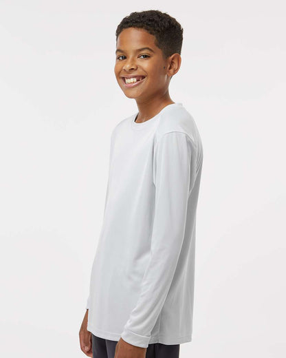 Paragon Youth Long Islander Performance Long Sleeve T-Shirt 218Y #colormdl_Aluminum