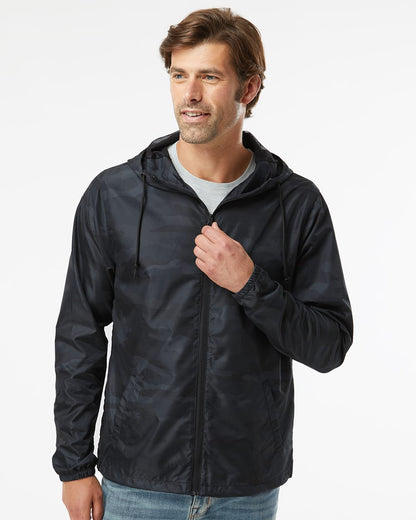 Independent Trading Co. Men's Lightweight Windbreaker Full-Zip Jacket EXP54LWZ Independent Trading Co. Men's Lightweight Windbreaker Full-Zip Jacket EXP54LWZ