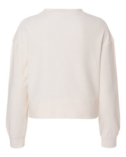 Boxercraft Women's Cropped Boxy Long Sleeve T-Shirt BW5102 #color_Natural