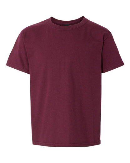 Gildan Youth Light Cotton T-Shirt 3000B #color_Maroon