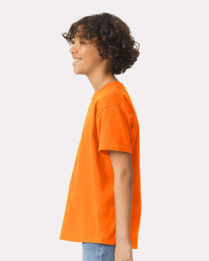 Gildan Youth Ultra Cotton® T-Shirt 2000B #colormdl_Safety Orange