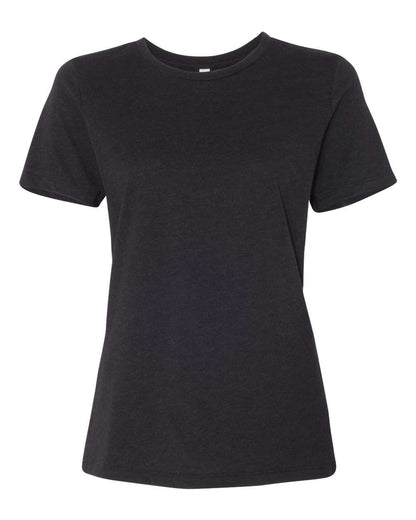 BELLA + CANVAS Women’s Relaxed Fit Heather CVC Tee 6400CVC #color_Black Heather