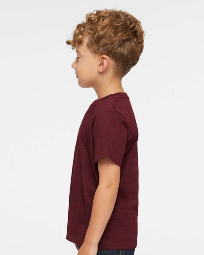 Rabbit Skins Toddler Fine Jersey Tee 3321 #colormdl_Maroon