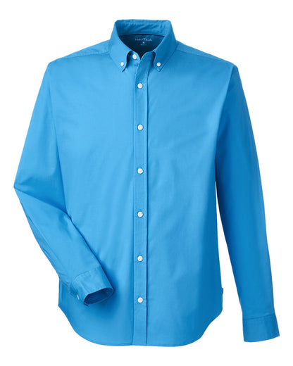 Nautica Men's Staysail Shirt N17170 #color_Azure Blue