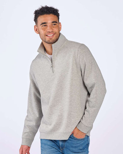 Boxercraft Fleece Quarter-Zip Pullover BM5202 #colormdl_Oxford Heather