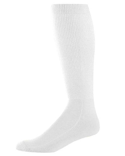 Augusta Sportswear Wicking Athletic Socks 6085 #color_White