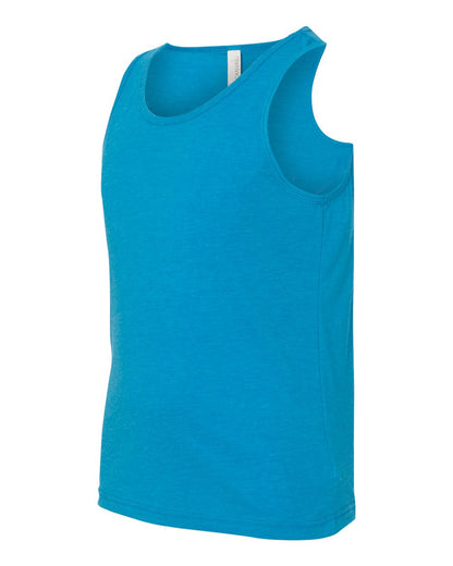 BELLA + CANVAS Youth Jersey Tank 3480Y #color_Neon Blue