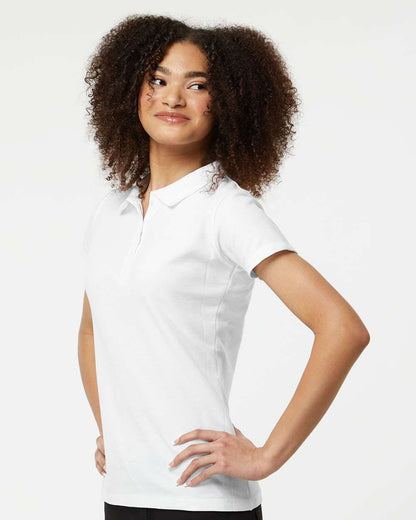 Tultex Women's 50/50 Sport Pique Polo 401 #colormdl_White