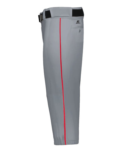 Russell Athletic Unisex 2.0 Piped Diamond Series Knickers R21LGM #color_Baseball Grey/ True Red