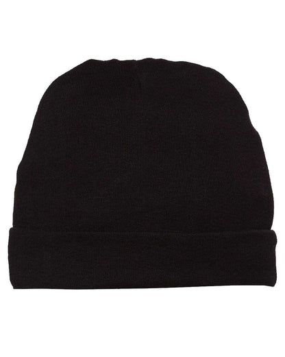 Rabbit Skins Infant Baby Rib Beanie 4451 #color_Black