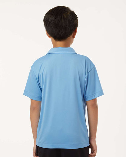 AllPro Youth Pro-Lock Performance Polo 41800Y #colormdl_Carolina Blue