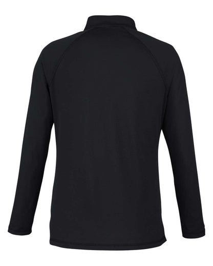 North End Women's Revive Coolcore® Quarter-Zip Pullover NE410W #color_Black