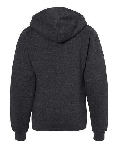 Independent Trading Co. Youth Midweight Hooded Sweatshirt SS4001Y #color_Charcoal Heather