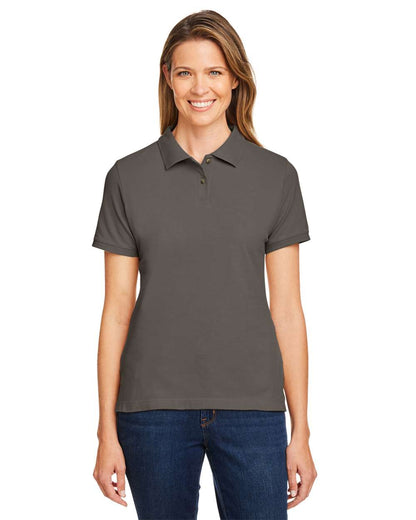 Harriton Women's Cotton Polo M200W #colormdl_Charcoal