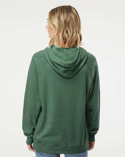 Independent Trading Co. Special Blend Raglan Hooded Sweatshirt PRM33SBP #colormdl_Moss