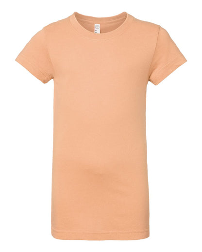 LAT Girls' Fine Jersey Tee 2616 #color_Peachy