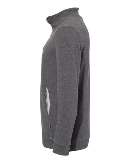 Badger FitFlex French Terry Quarter-Zip Sweatshirt 1060 #color_Charcoal