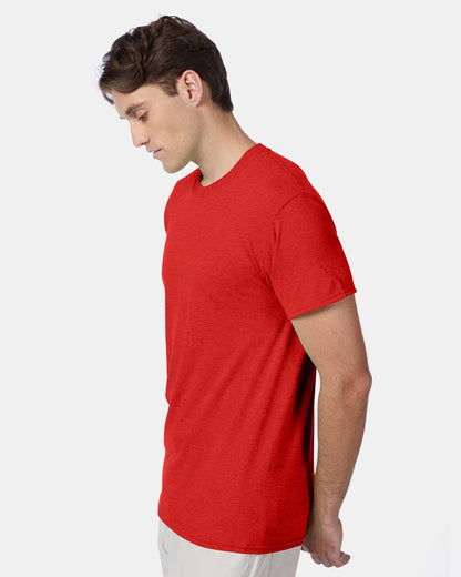 Hanes Perfect-T Triblend T-Shirt 42TB #colormdl_Poppy Red Heather
